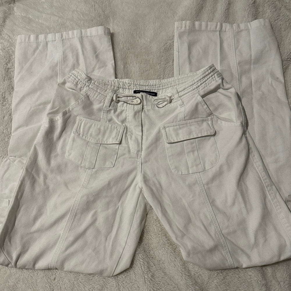 Brandy Melville White Kim Cargo Pants